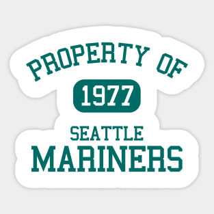 Property of Seattle Mariners Sticker